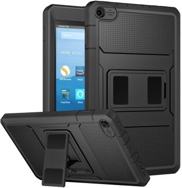 moko heavy duty rugged case for fire hd 8 - best cases for fire hd 8