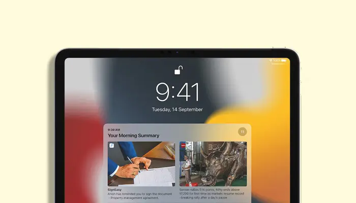 notifications ipad os 15